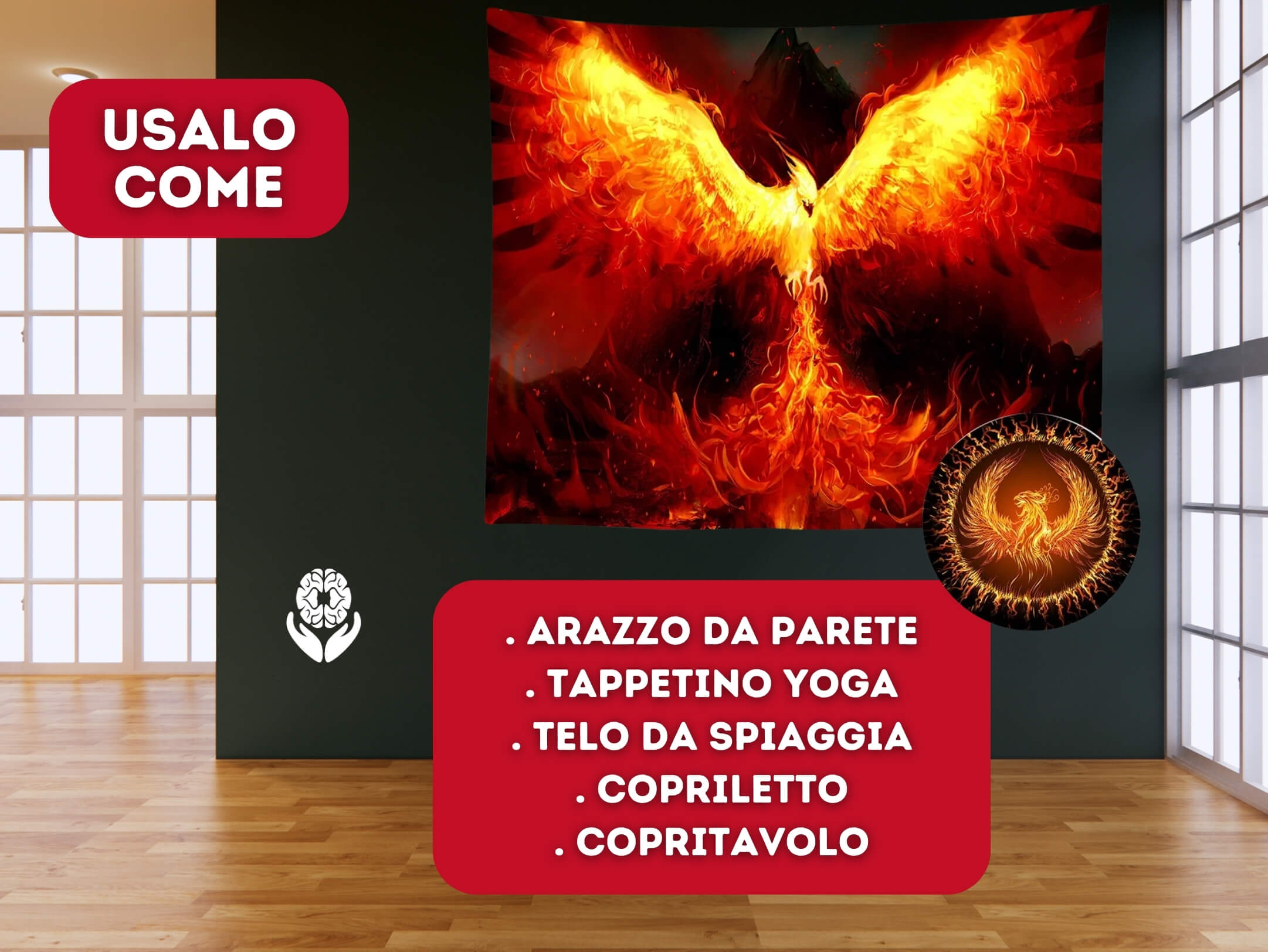 Arazzo Fenice + Audio esclusivo + Libro gratis - A51 Benessere Shop