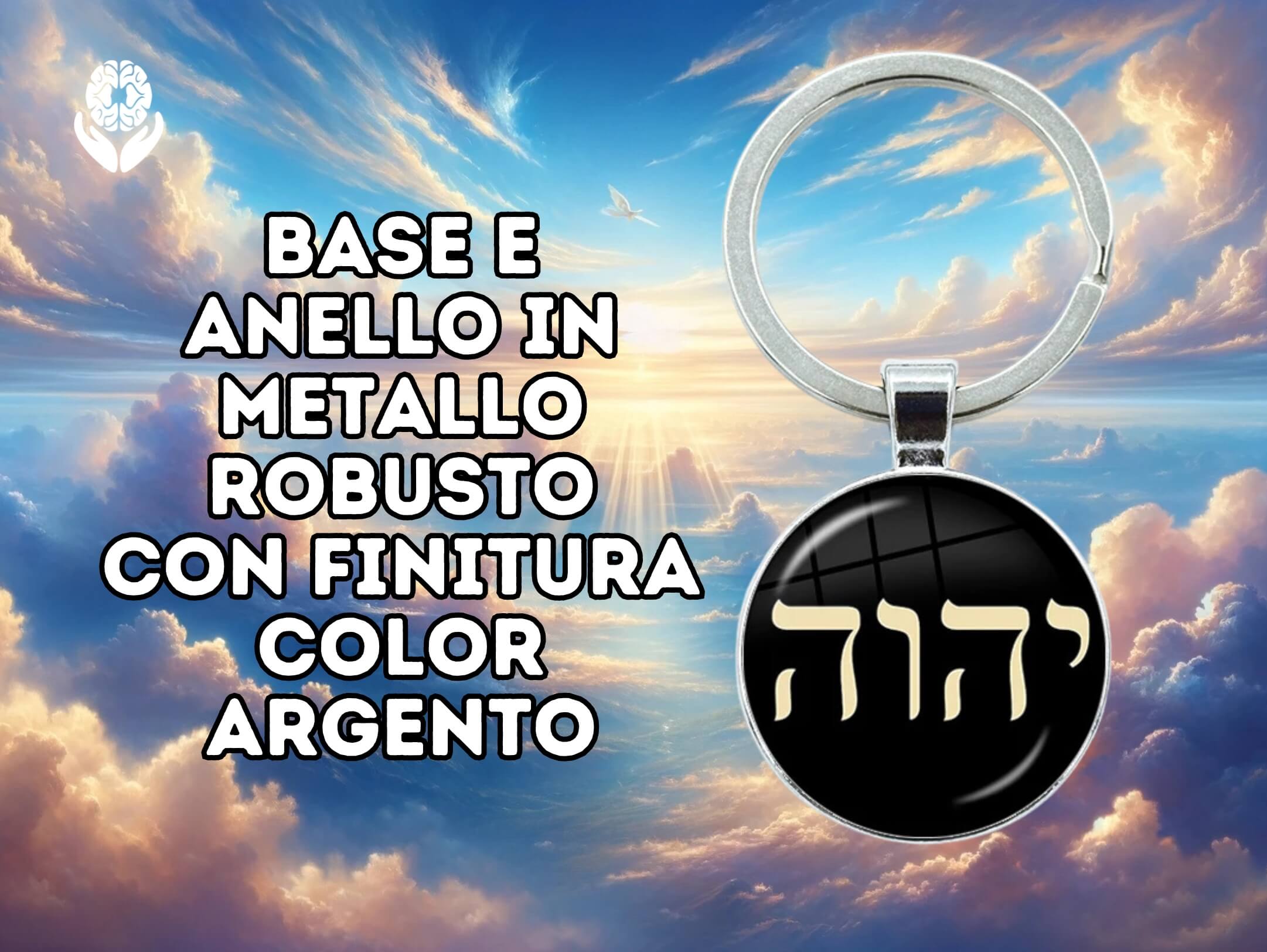 Portachiavi Tetragrammaton + 2 audio di evoluzione spirituale - A51 Benessere Shop