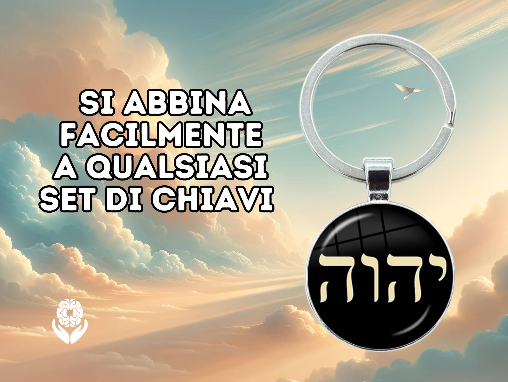 Portachiavi Tetragrammaton + 2 audio di evoluzione spirituale - A51 Benessere Shop