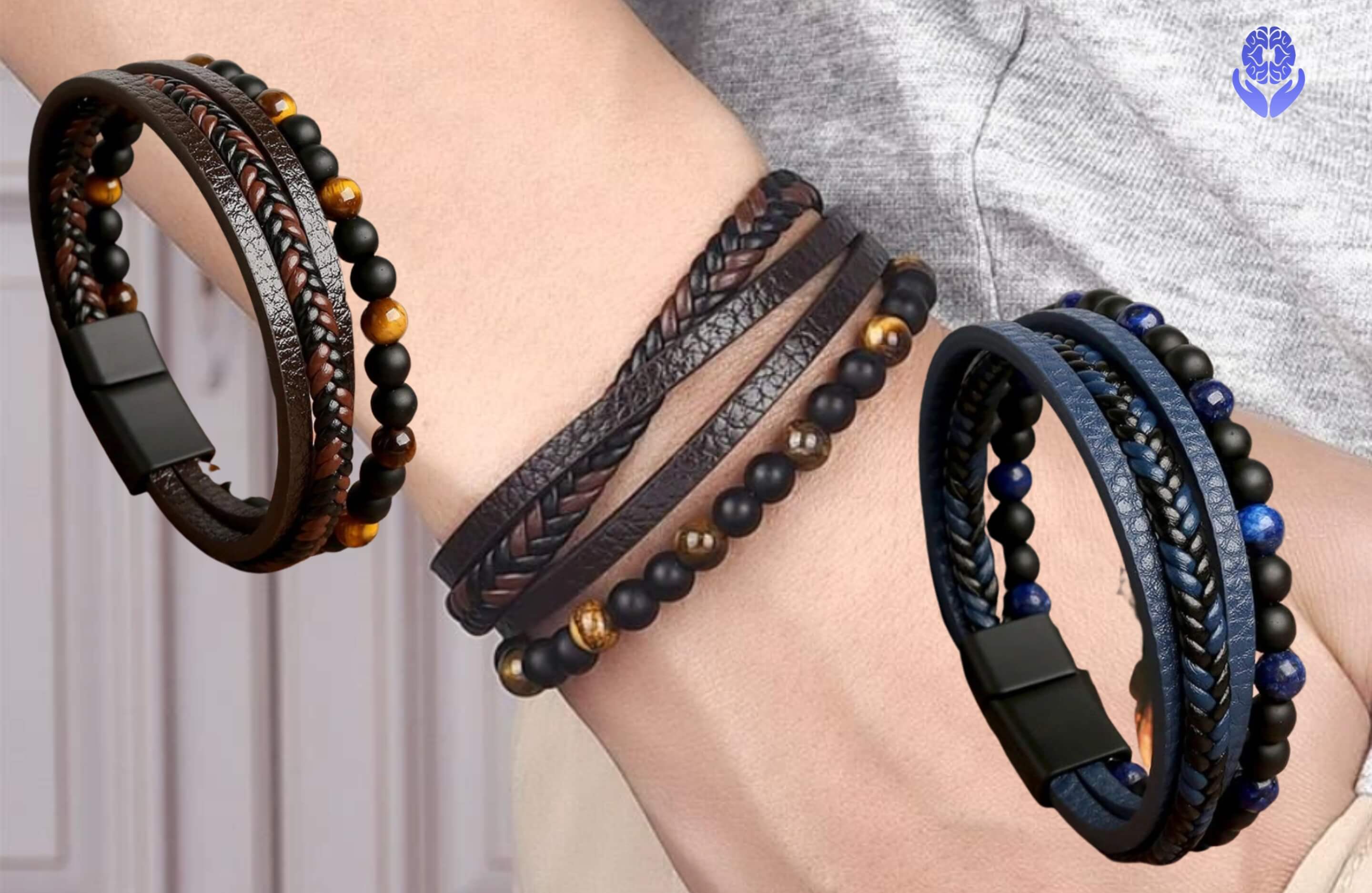 Bracciale in pelle multistrato - A51 Benessere Shop