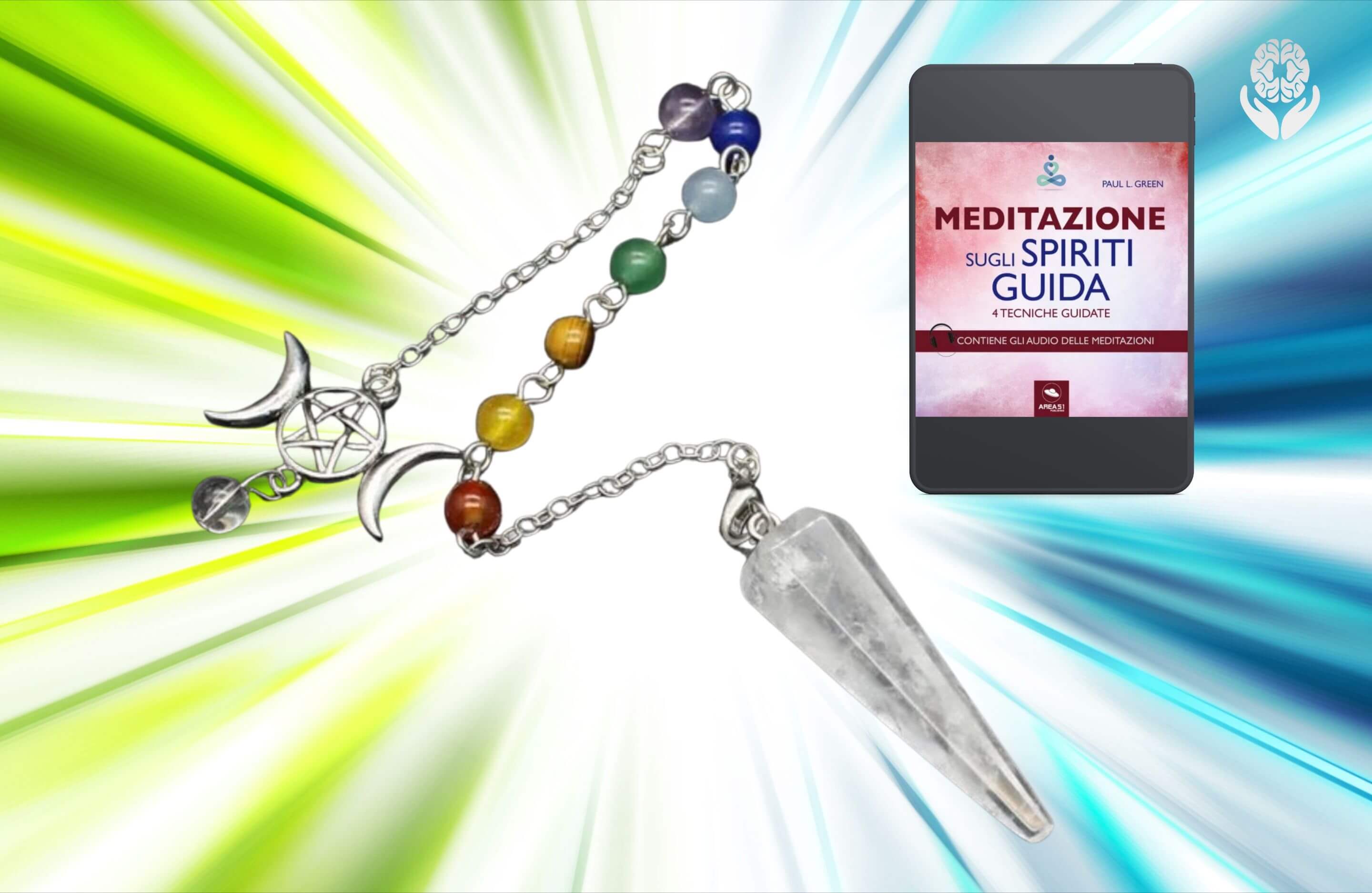 Pendolino di cristallo 7 Chakra - A51 Benessere Shop