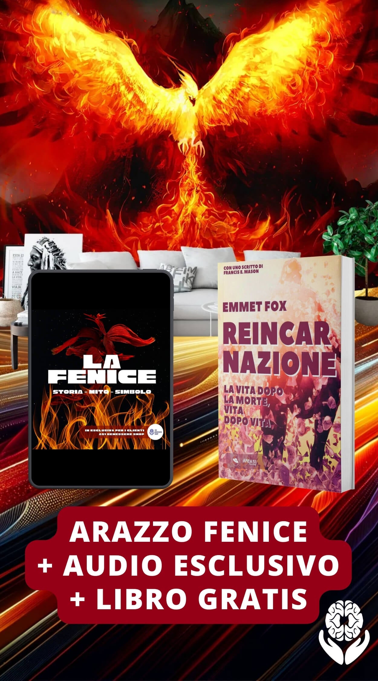 Arazzo Fenice + Audio esclusivo + Libro gratis - A51 Benessere Shop