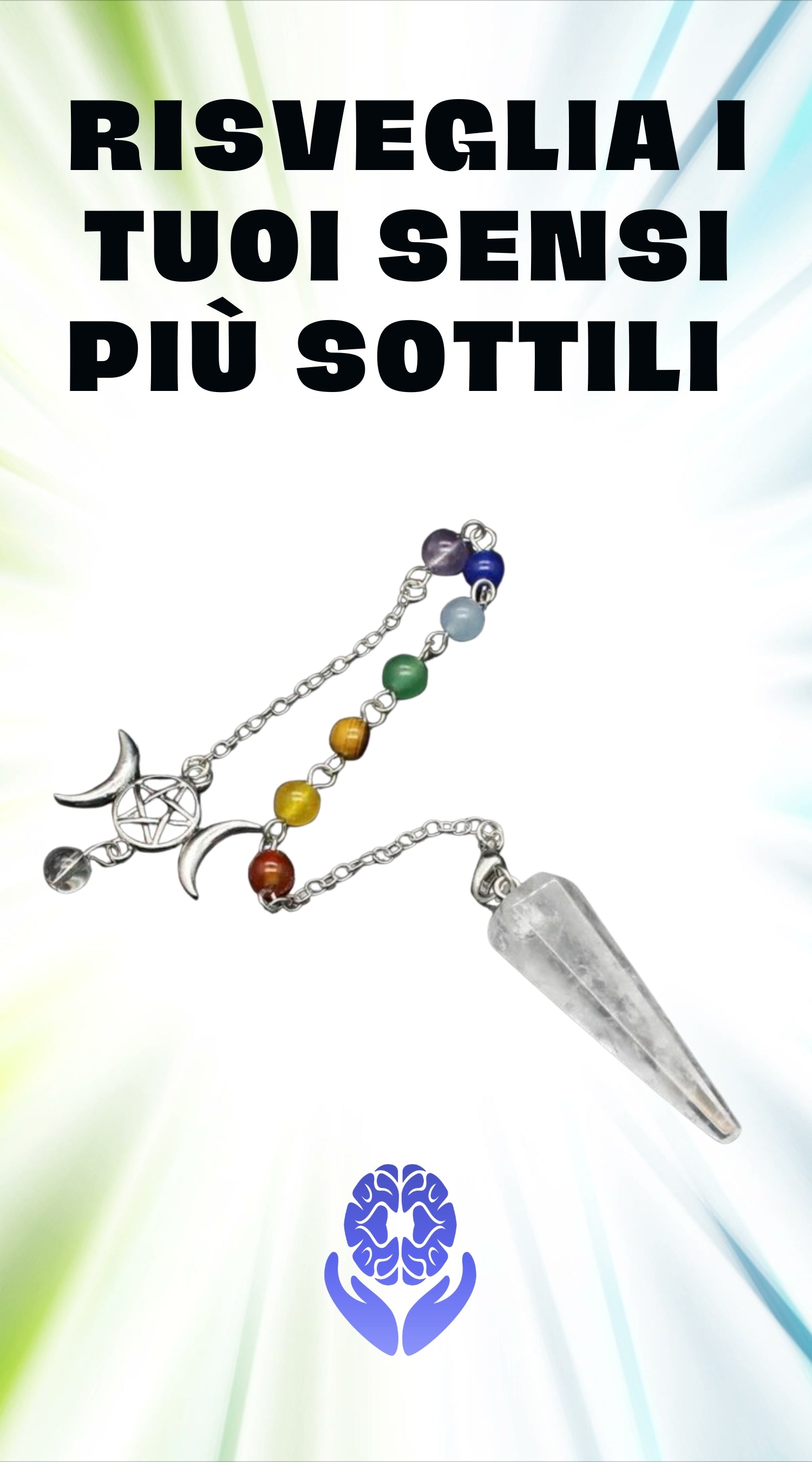 Pendolino di cristallo 7 Chakra - A51 Benessere Shop