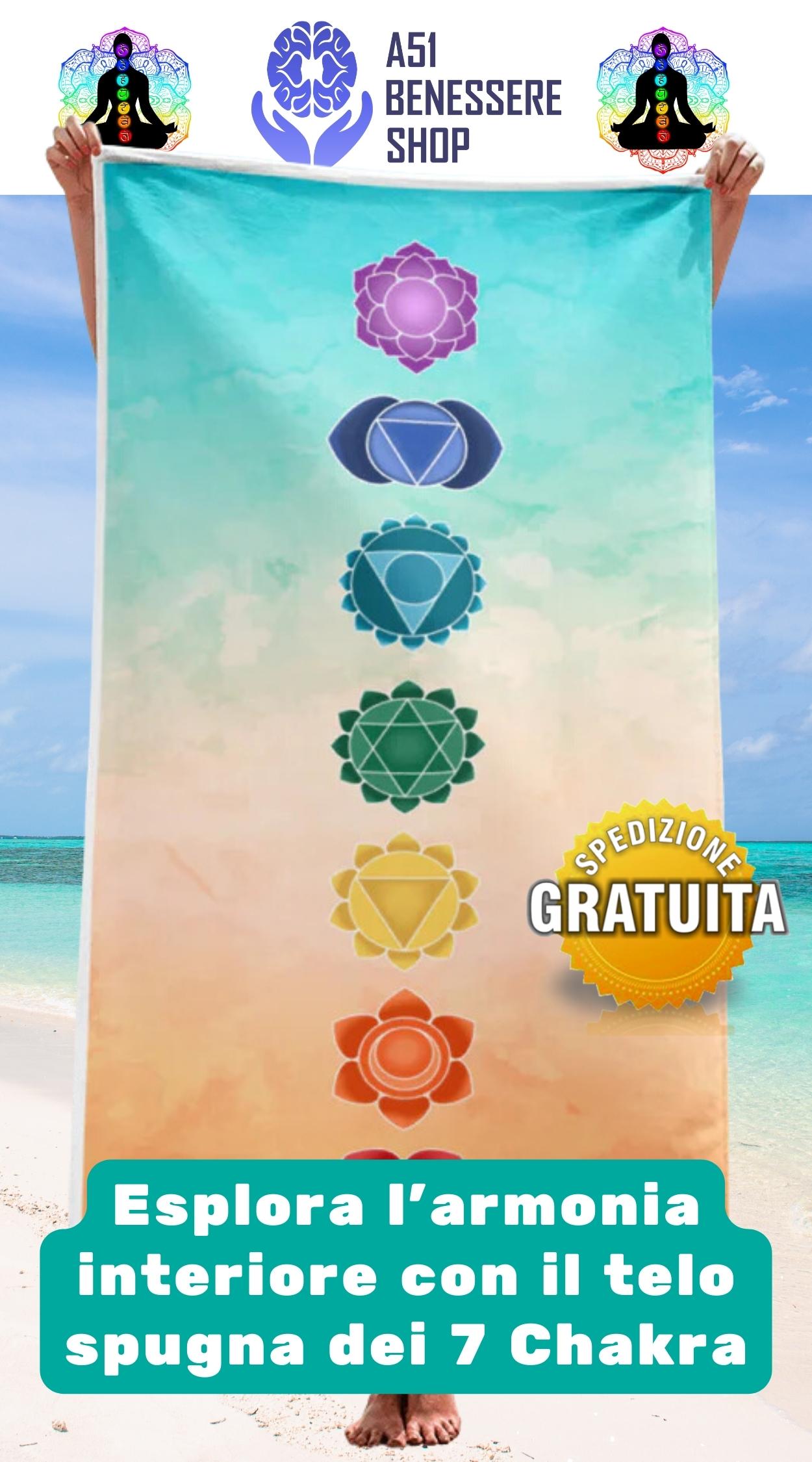Telo Spugna dei 7 Chakra - A51 Benessere Shop
