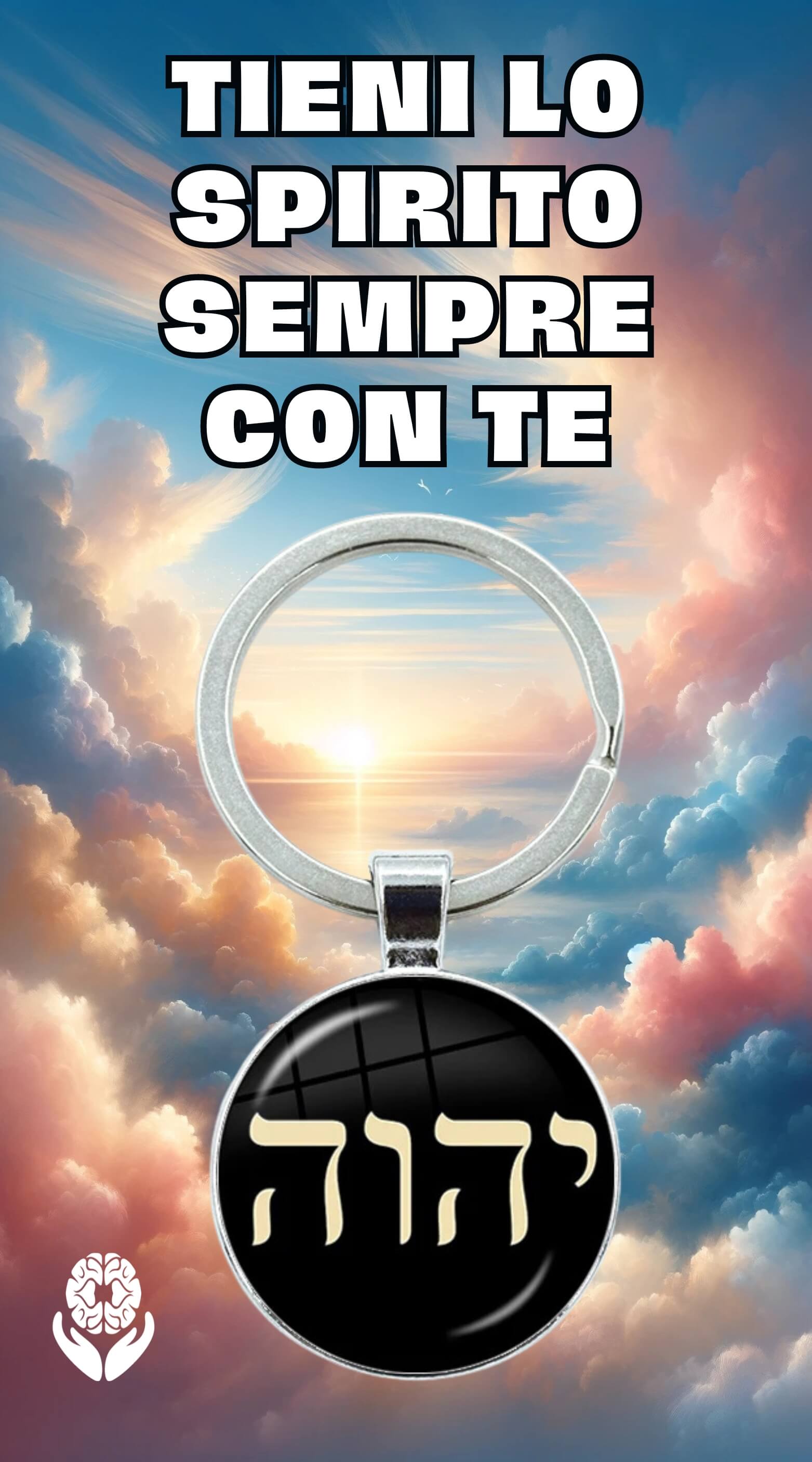 Portachiavi Tetragrammaton + 2 audio di evoluzione spirituale - A51 Benessere Shop