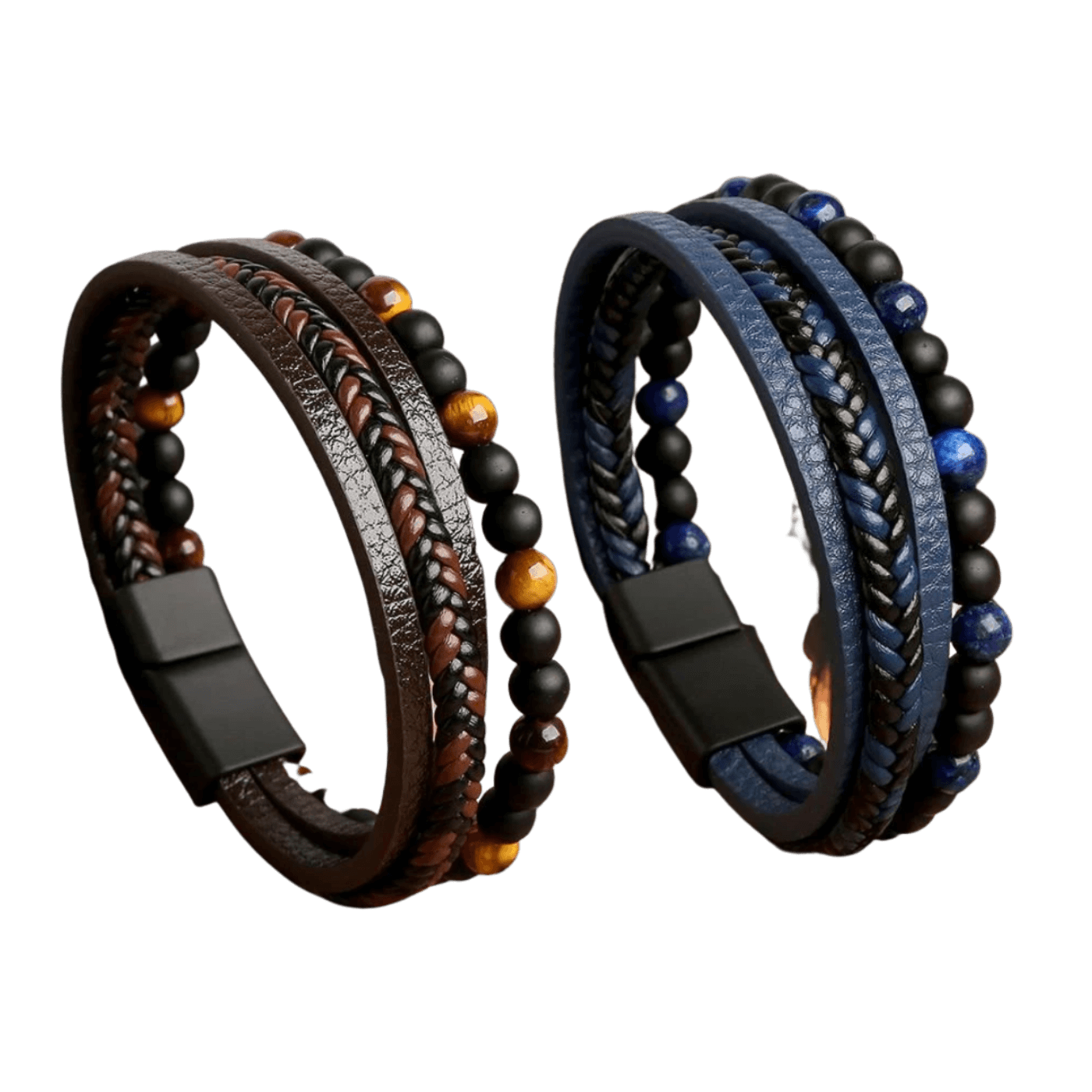 Bracciale in pelle multistrato