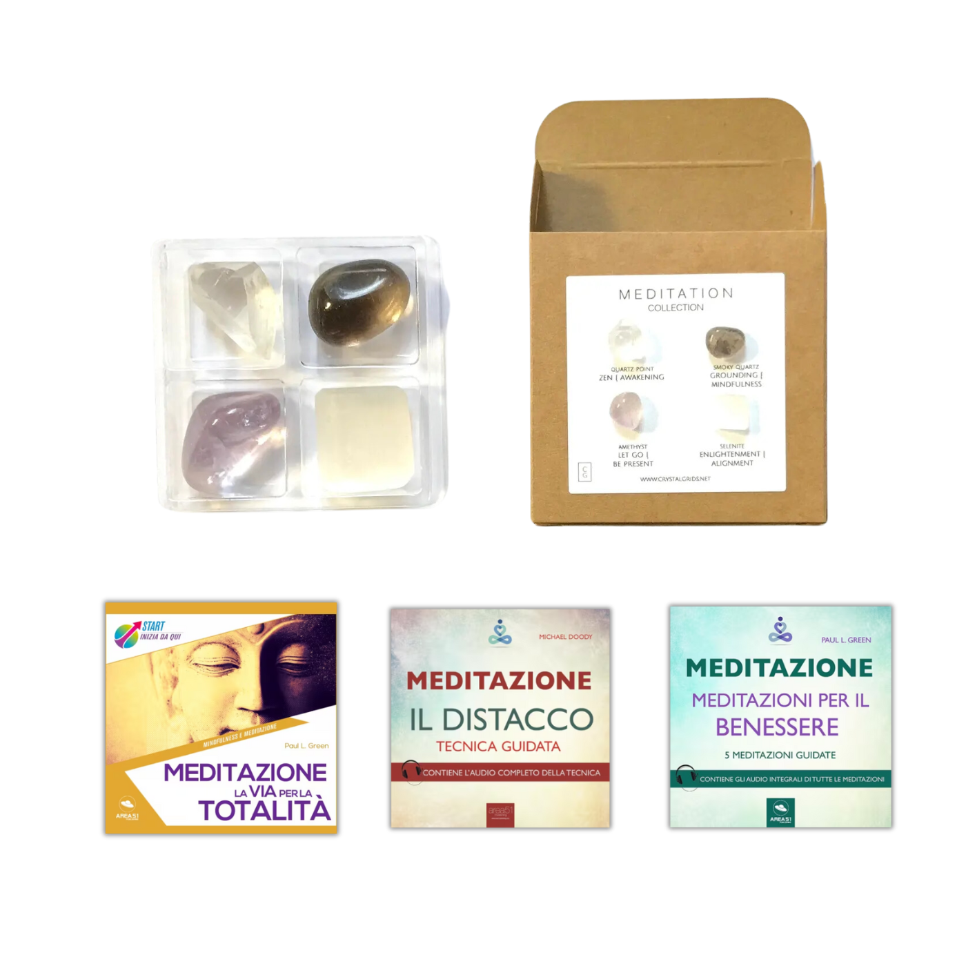 Kit 4 cristalli di meditazione - A51 Benessere Shop