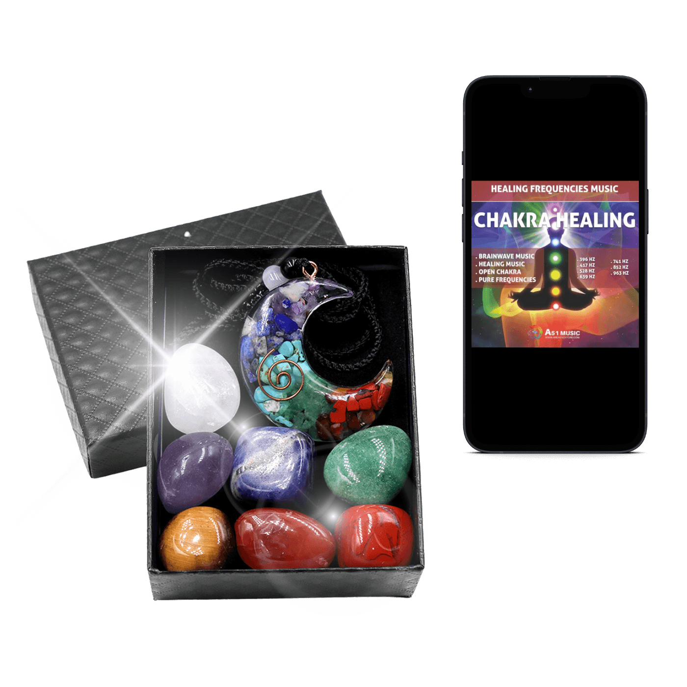 Kit Chakra di Cristalli Naturali - A51 Benessere Shop