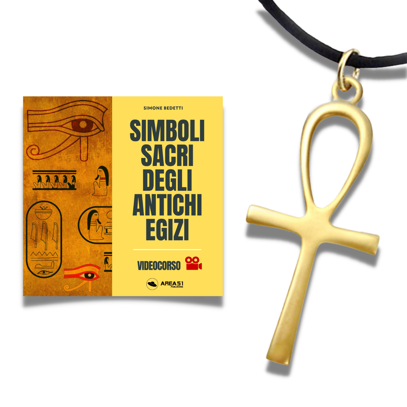 Collana Ankh + Videocorso Simboli sacri degli antichi egizi - A51 Benessere Shop
