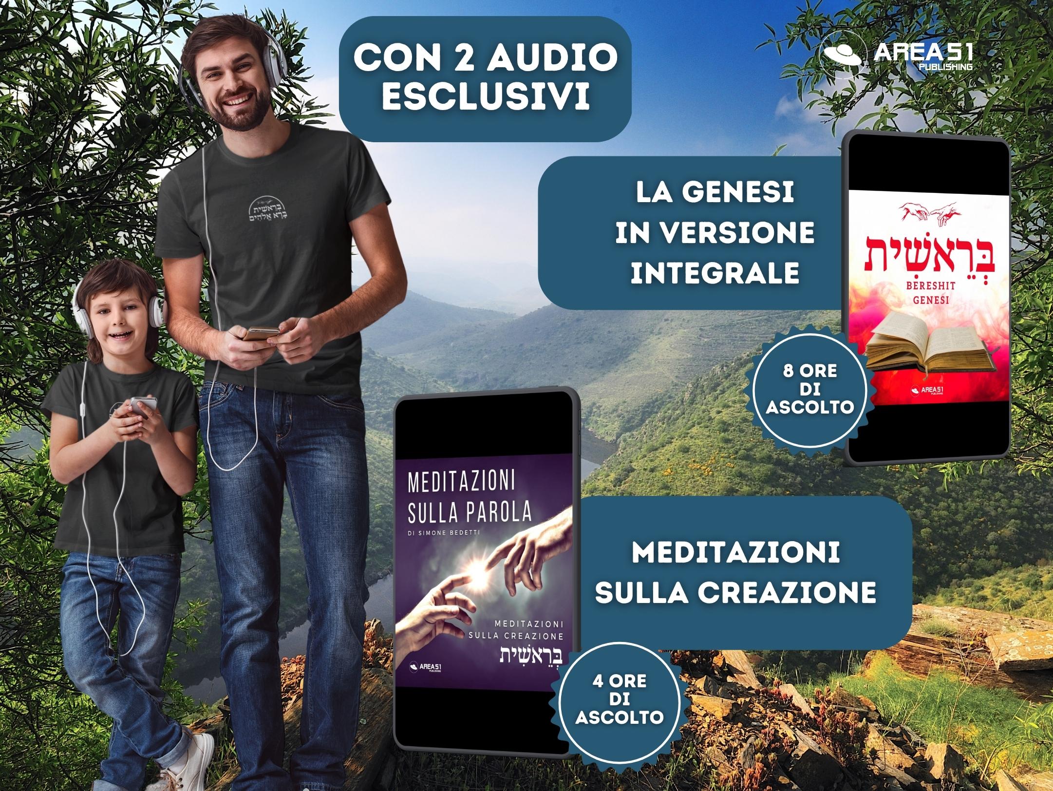 T-shirt spirituale Bereshit + 2 audio di evoluzione spirituale - A51 Benessere Shop