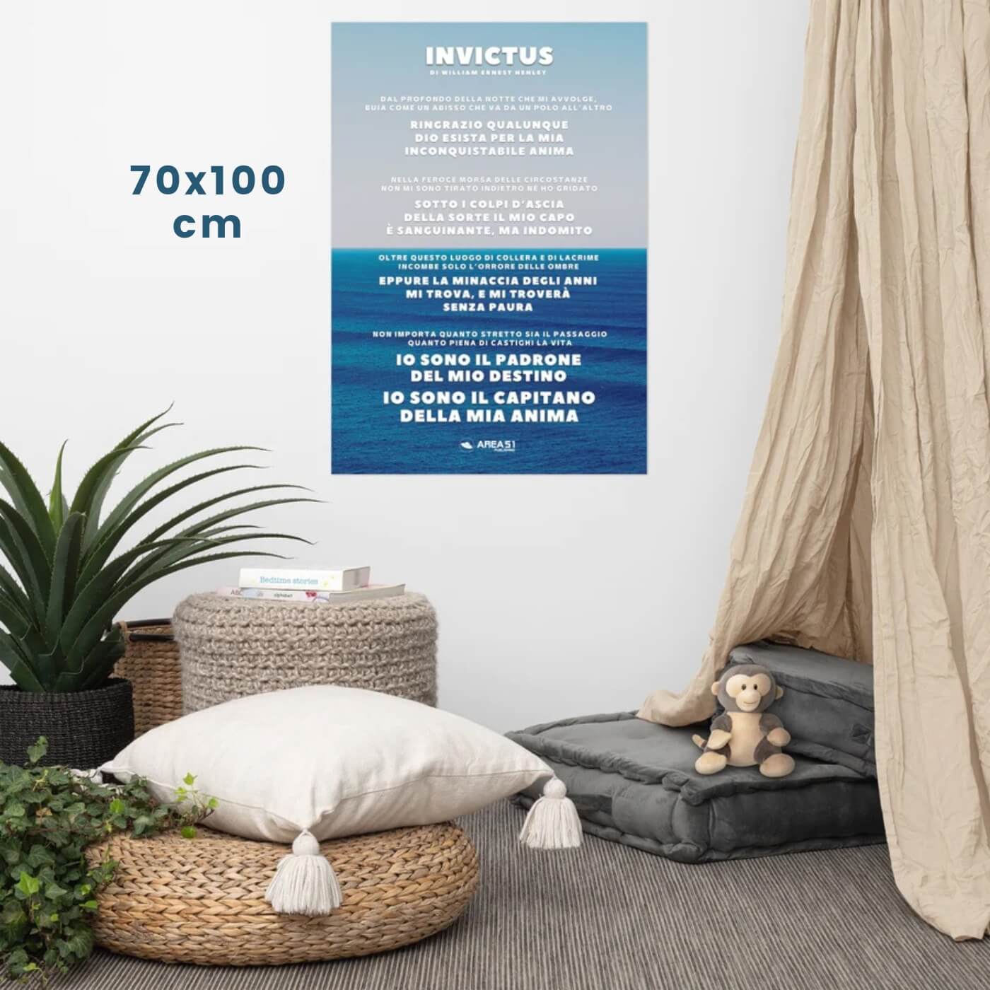 Poster Motivazionale Invictus - A51 Benessere Shop