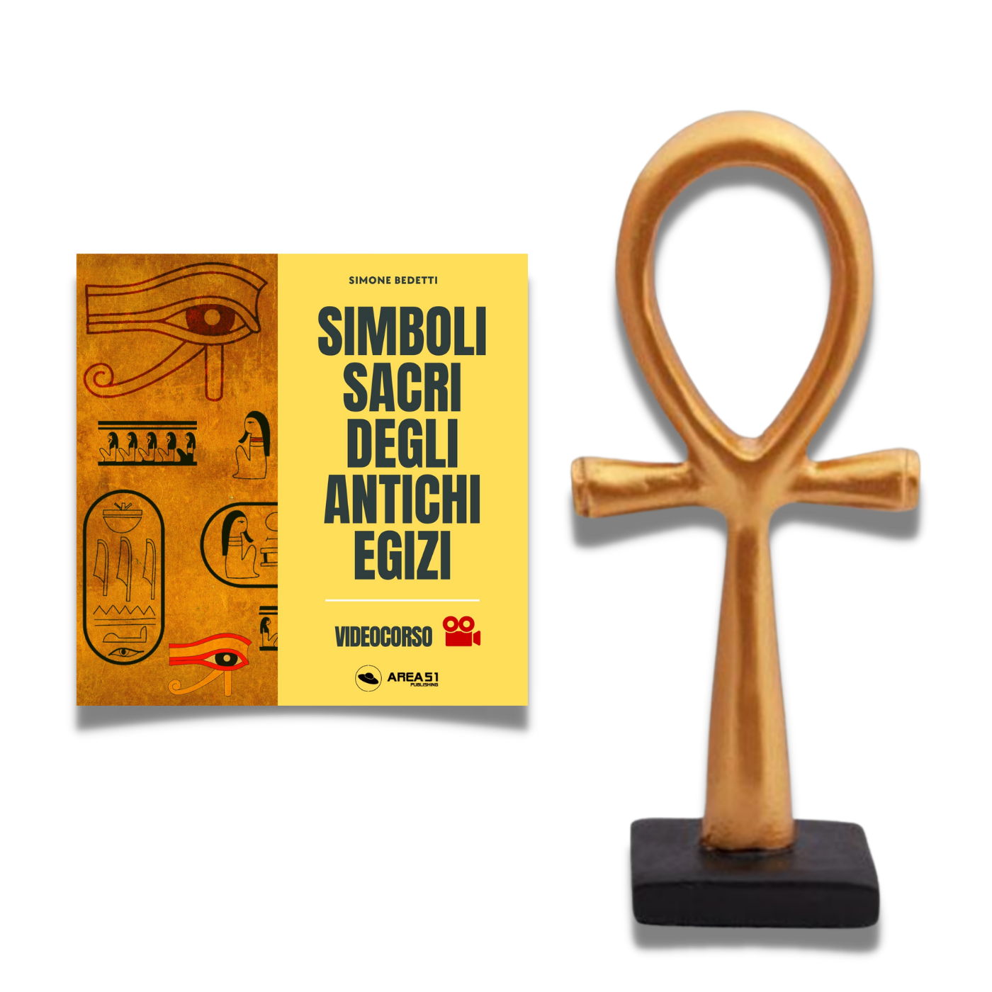 Statuetta Ankh + Videocorso Simboli sacri degli antichi egizi - A51 Benessere Shop