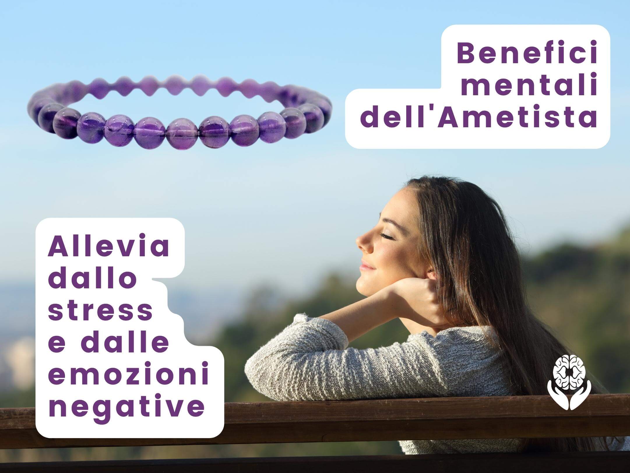 Bracciale di Ametista naturale - A51 Benessere Shop