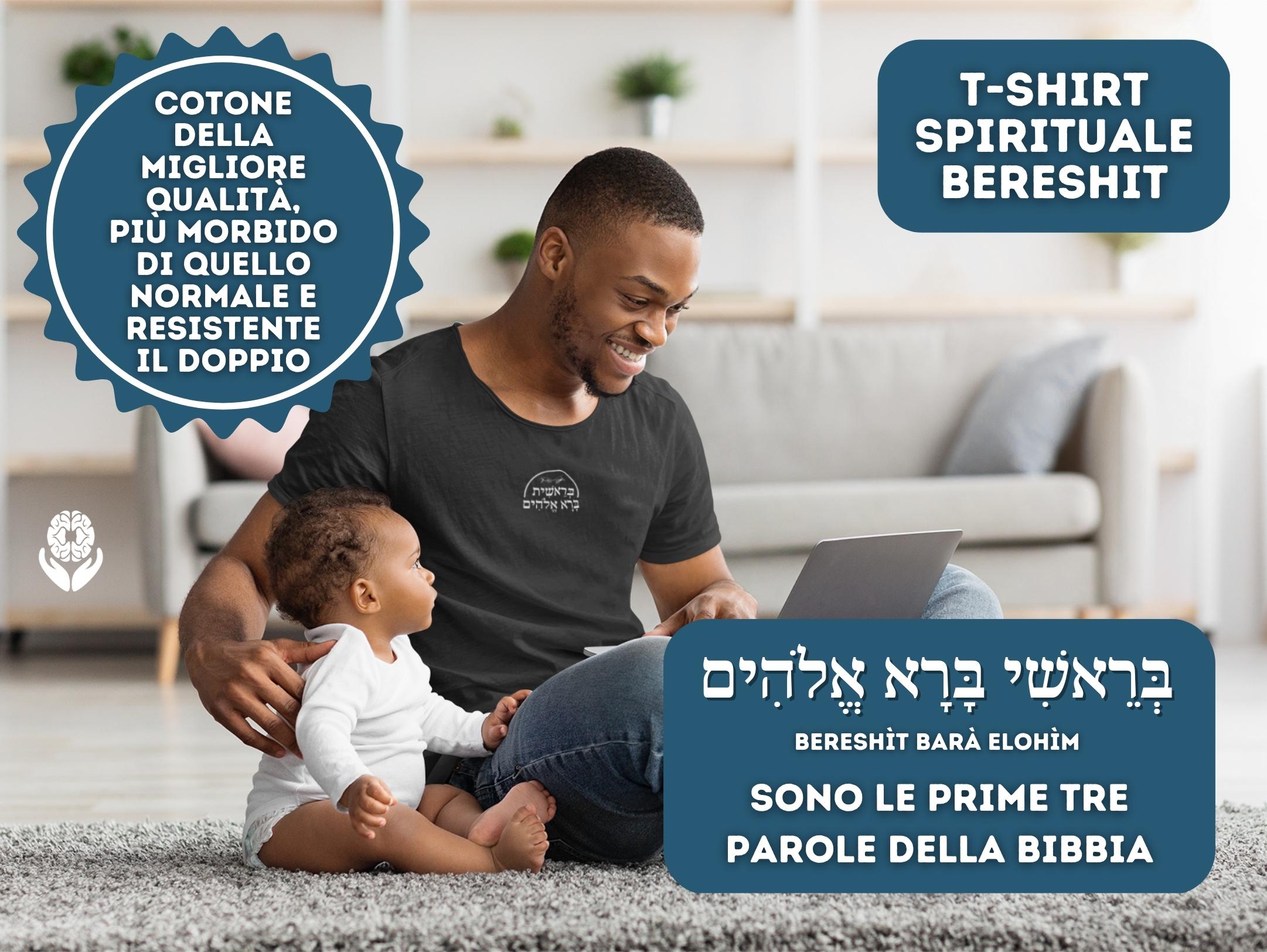 T-shirt spirituale Bereshit + 2 audio di evoluzione spirituale - A51 Benessere Shop