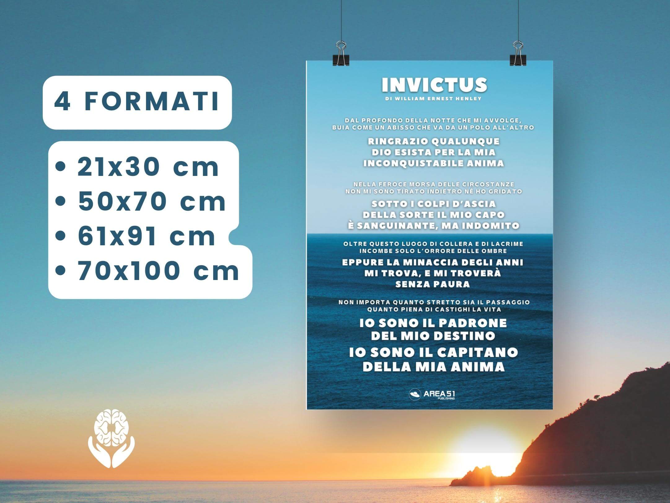 Poster Motivazionale Invictus - A51 Benessere Shop