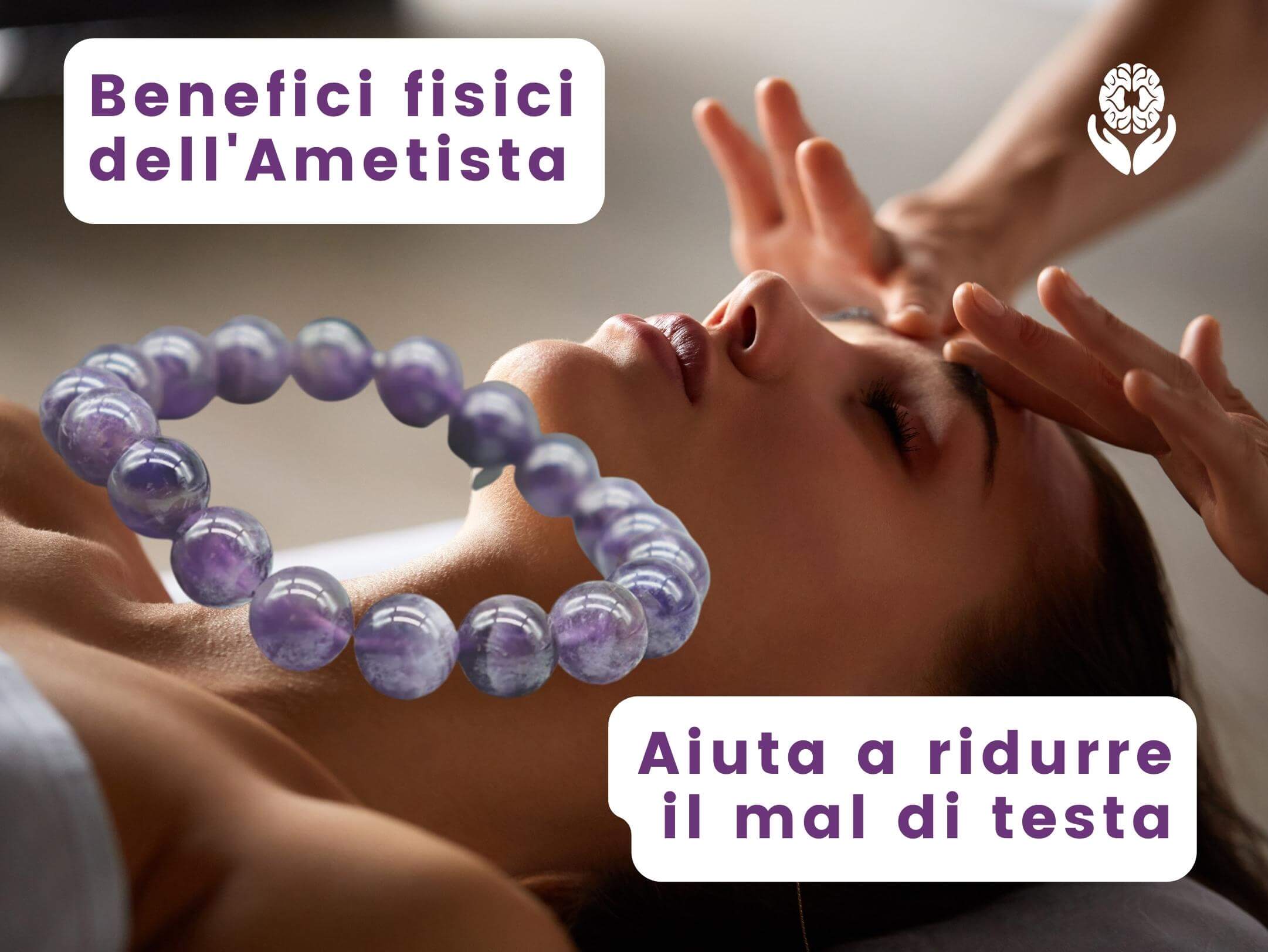 Bracciale di Ametista naturale - A51 Benessere Shop