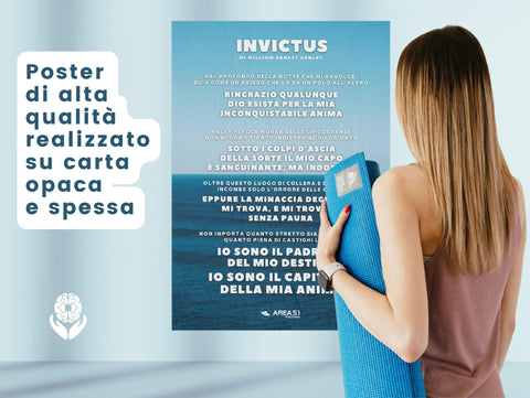 Poster Motivazionale Invictus - A51 Benessere Shop