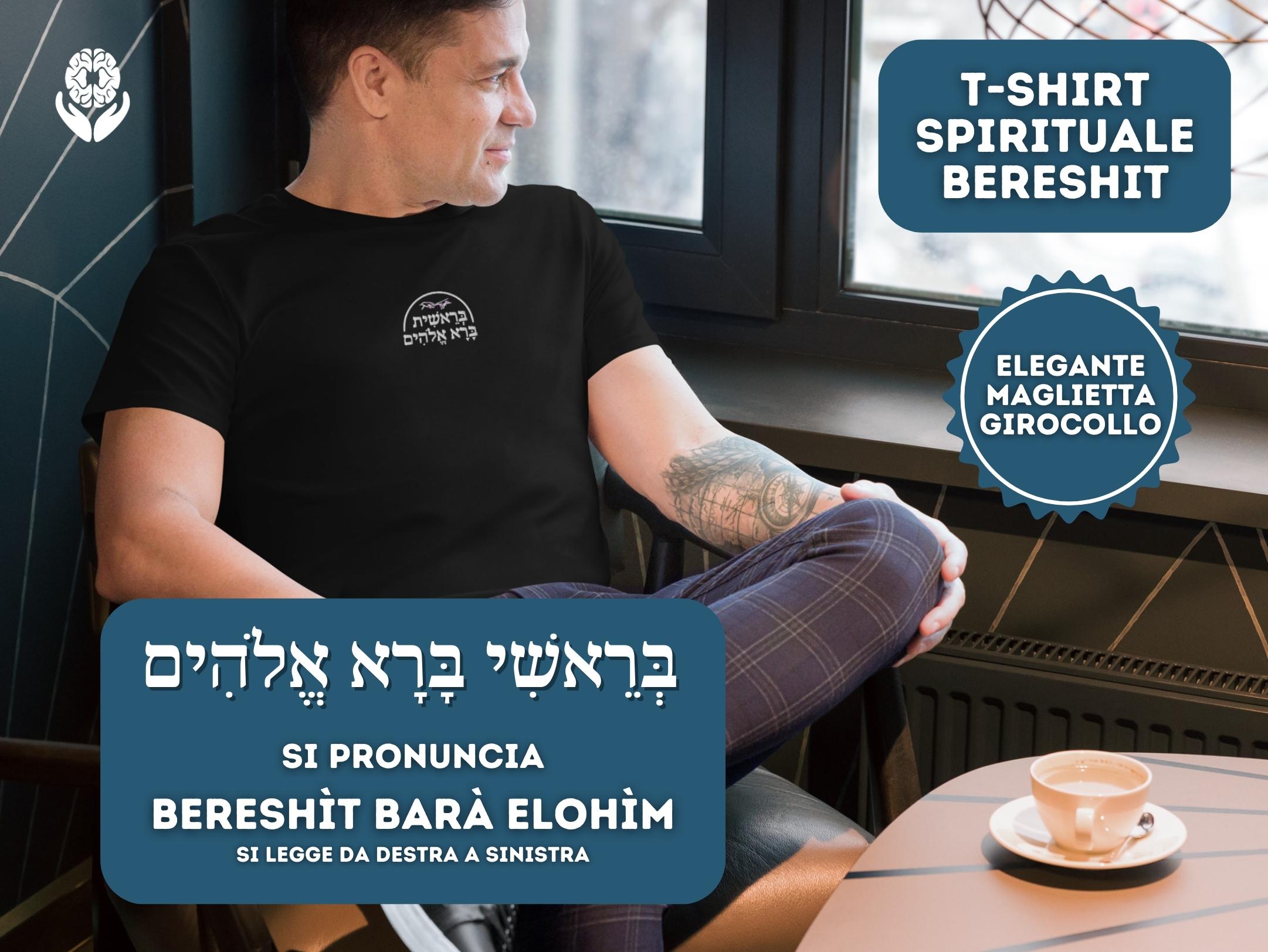 T-shirt spirituale Bereshit + 2 audio di evoluzione spirituale - A51 Benessere Shop