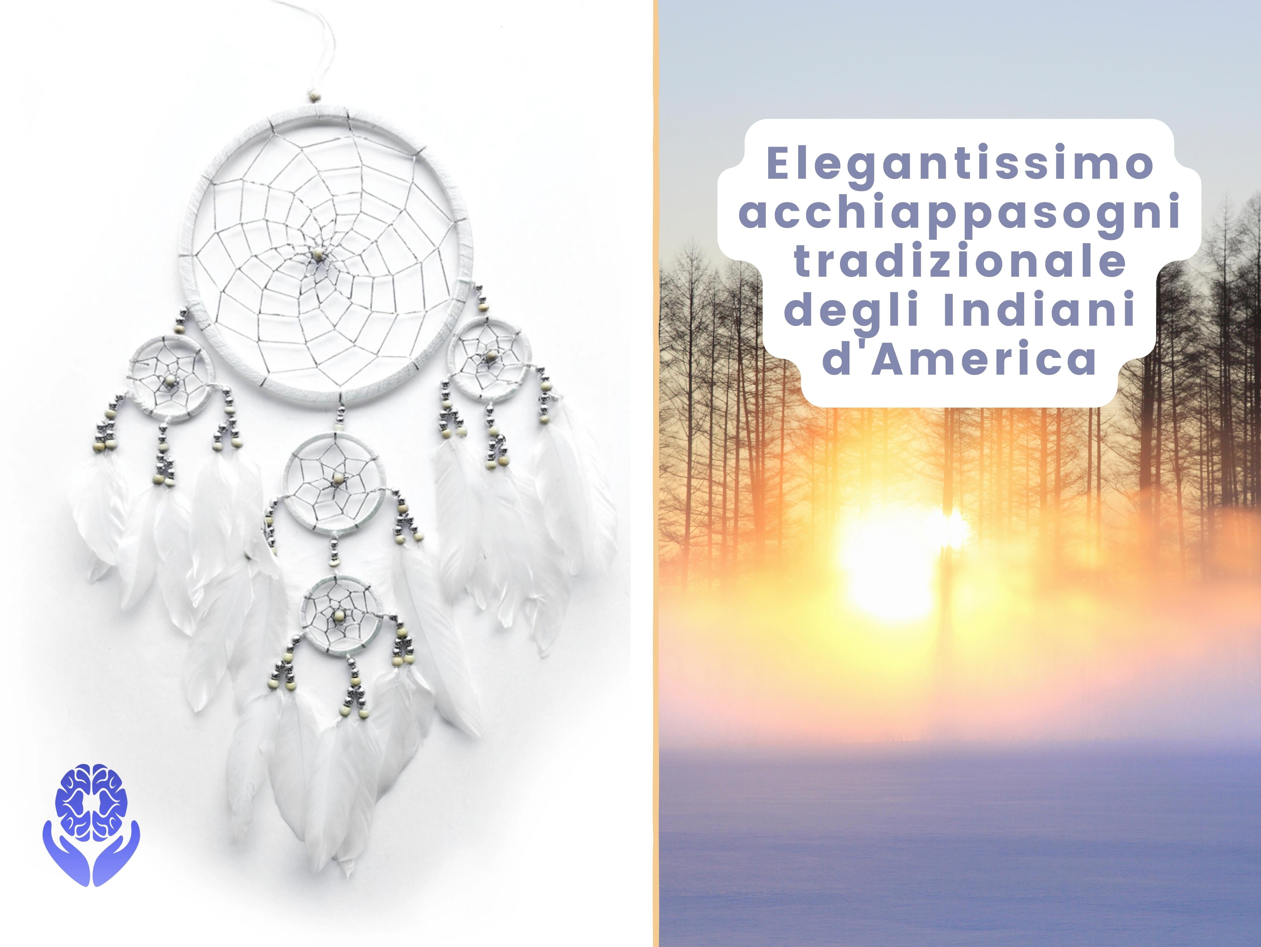 Acchiappasogni tradizionale degli Indiani d'America - A51 Benessere Shop