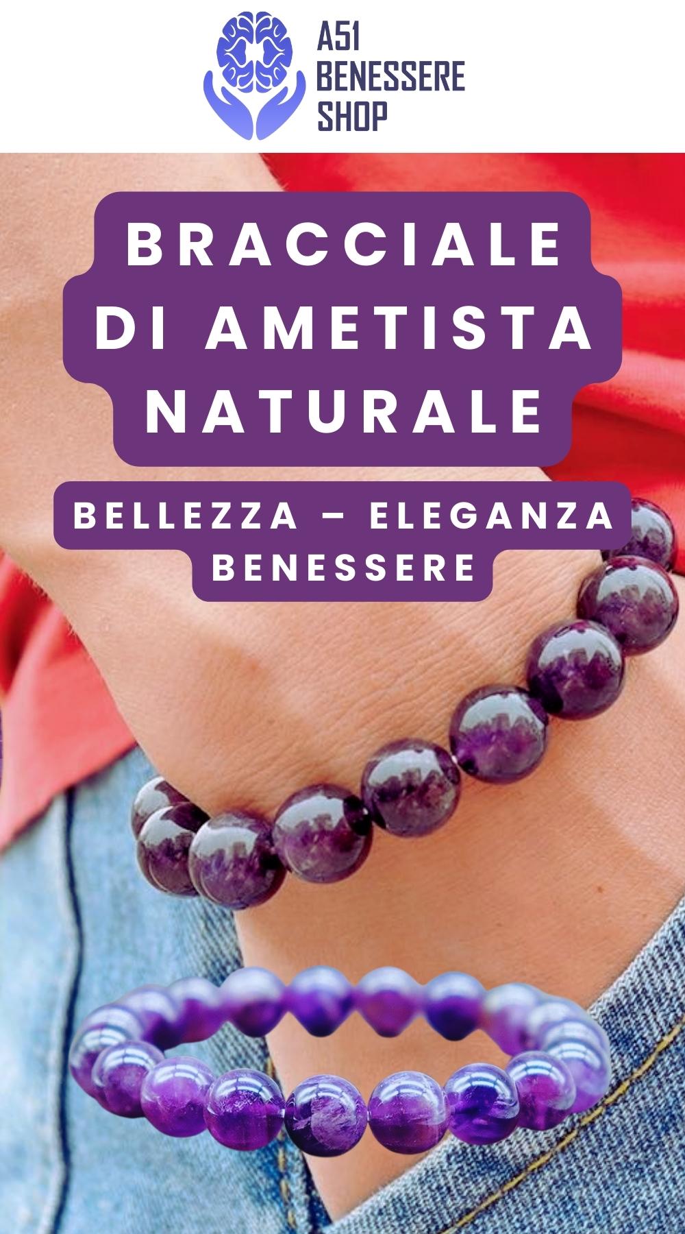 Bracciale di Ametista naturale - A51 Benessere Shop