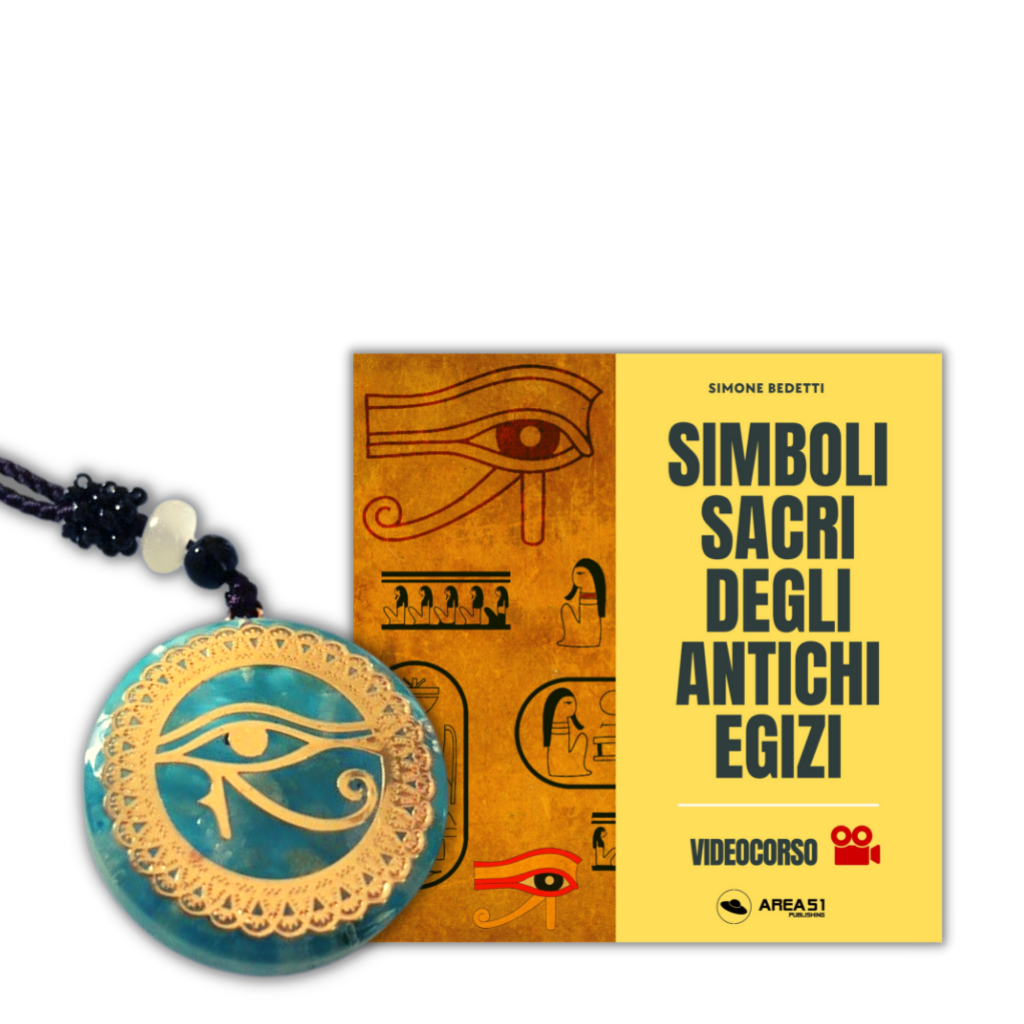 Videocorso Simboli sacri degli antichi egizi videocorso + Occhio di Ra Orgone Pendant - A51 Benessere Shop
