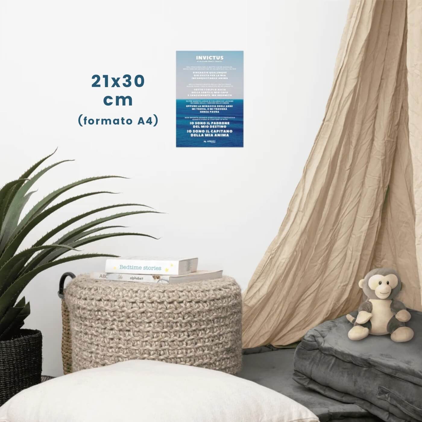 Poster Motivazionale Invictus - A51 Benessere Shop