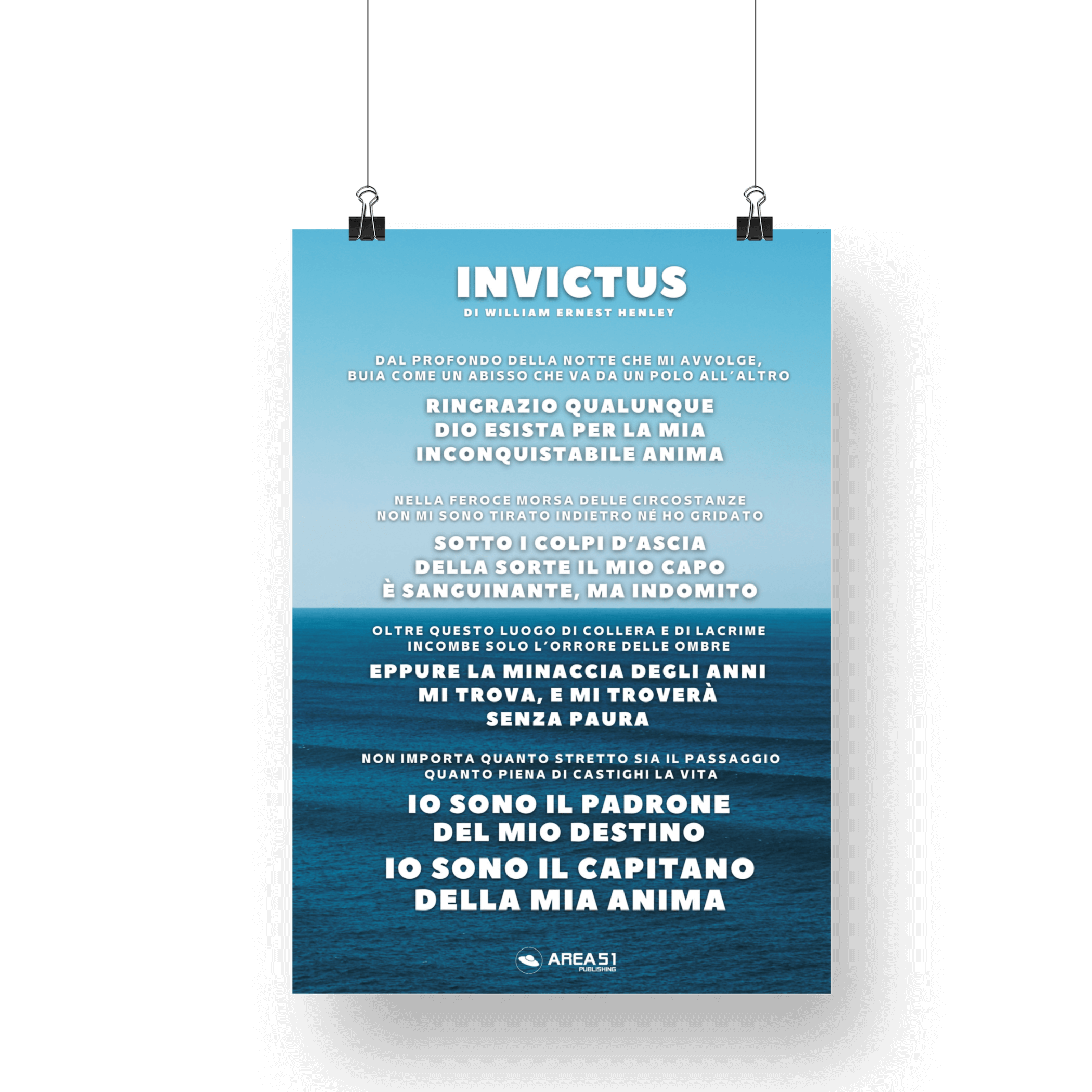 Poster Motivazionale Invictus - A51 Benessere Shop