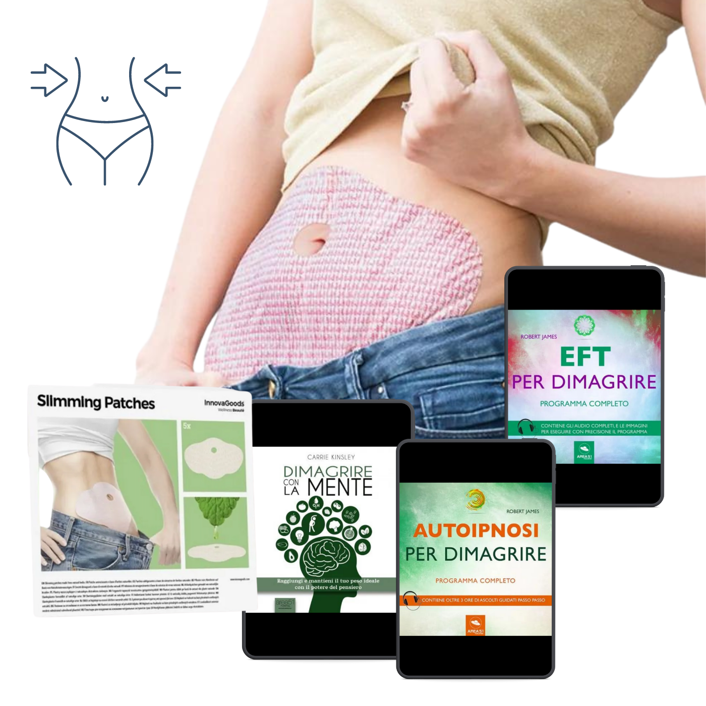 Cerotti Dimagranti + 3 audio-programmi esclusivi digitali - A51 Benessere Shop