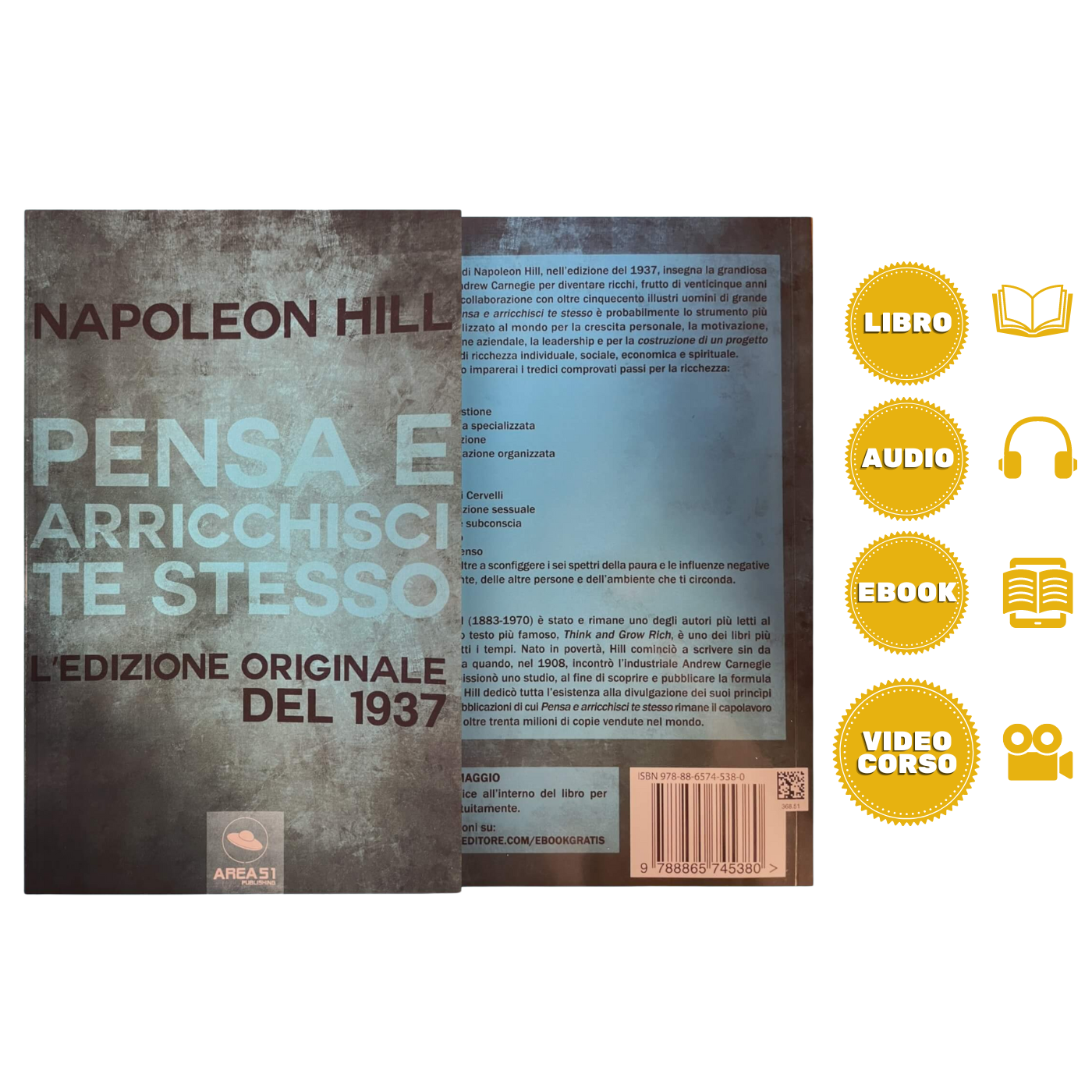 Pensa e arricchisci te stesso (edizione originale del 1937) - A51 Benessere Shop