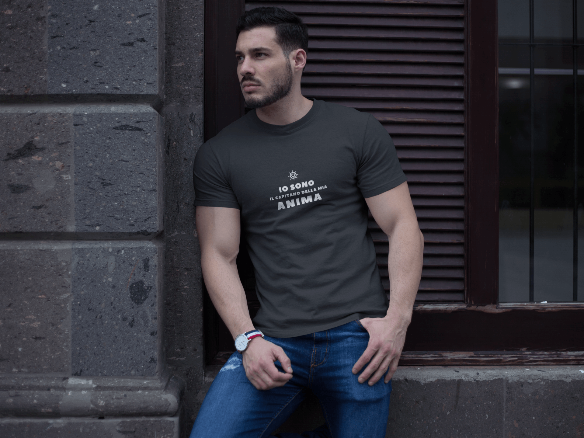 T-Shirt Motivazionale Io Sono il Capitano della Mia Anima - A51 Benessere Shop