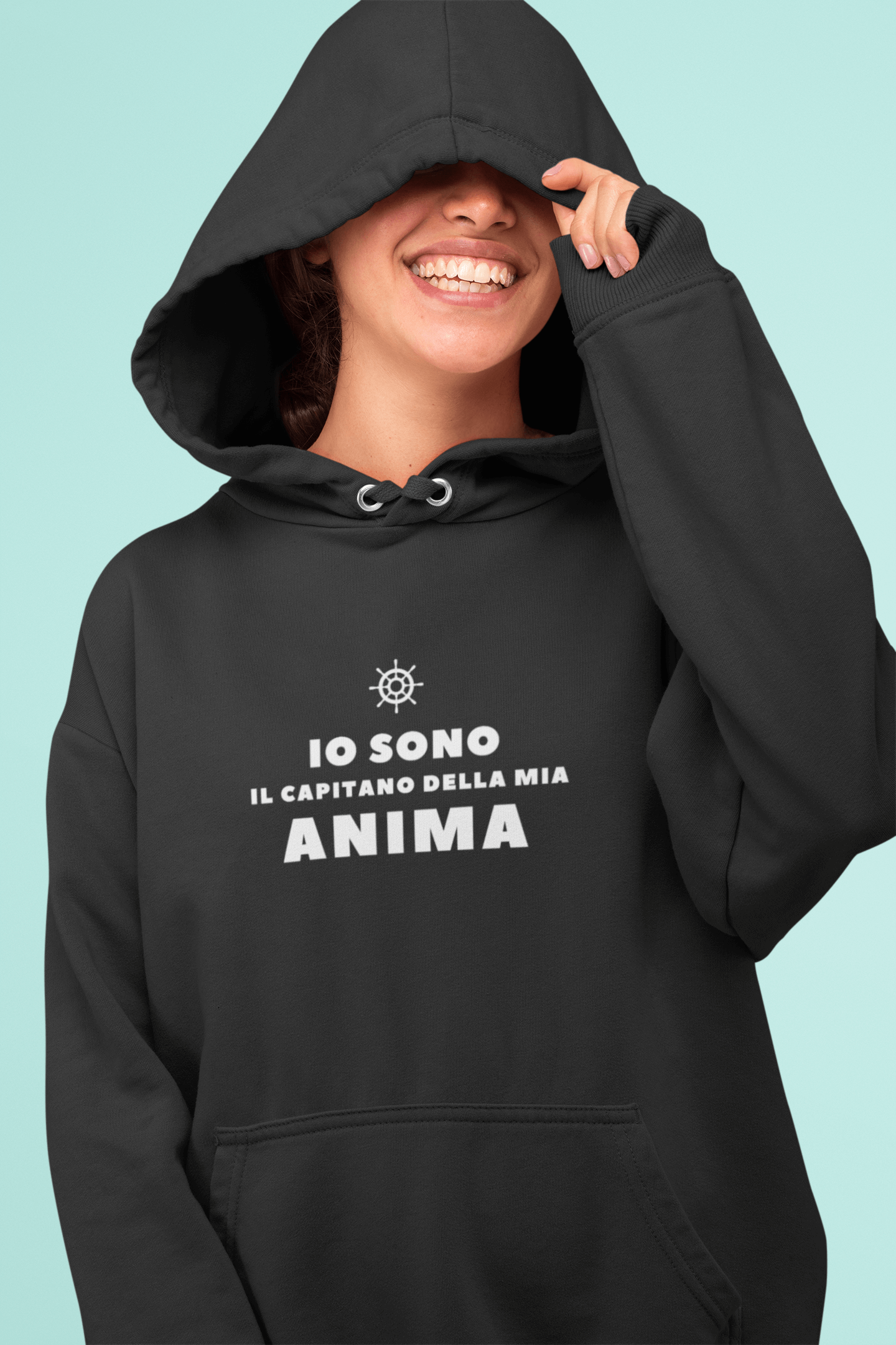 Felpa Motivazionale Io Sono il Capitano della Mia Anima - A51 Benessere Shop