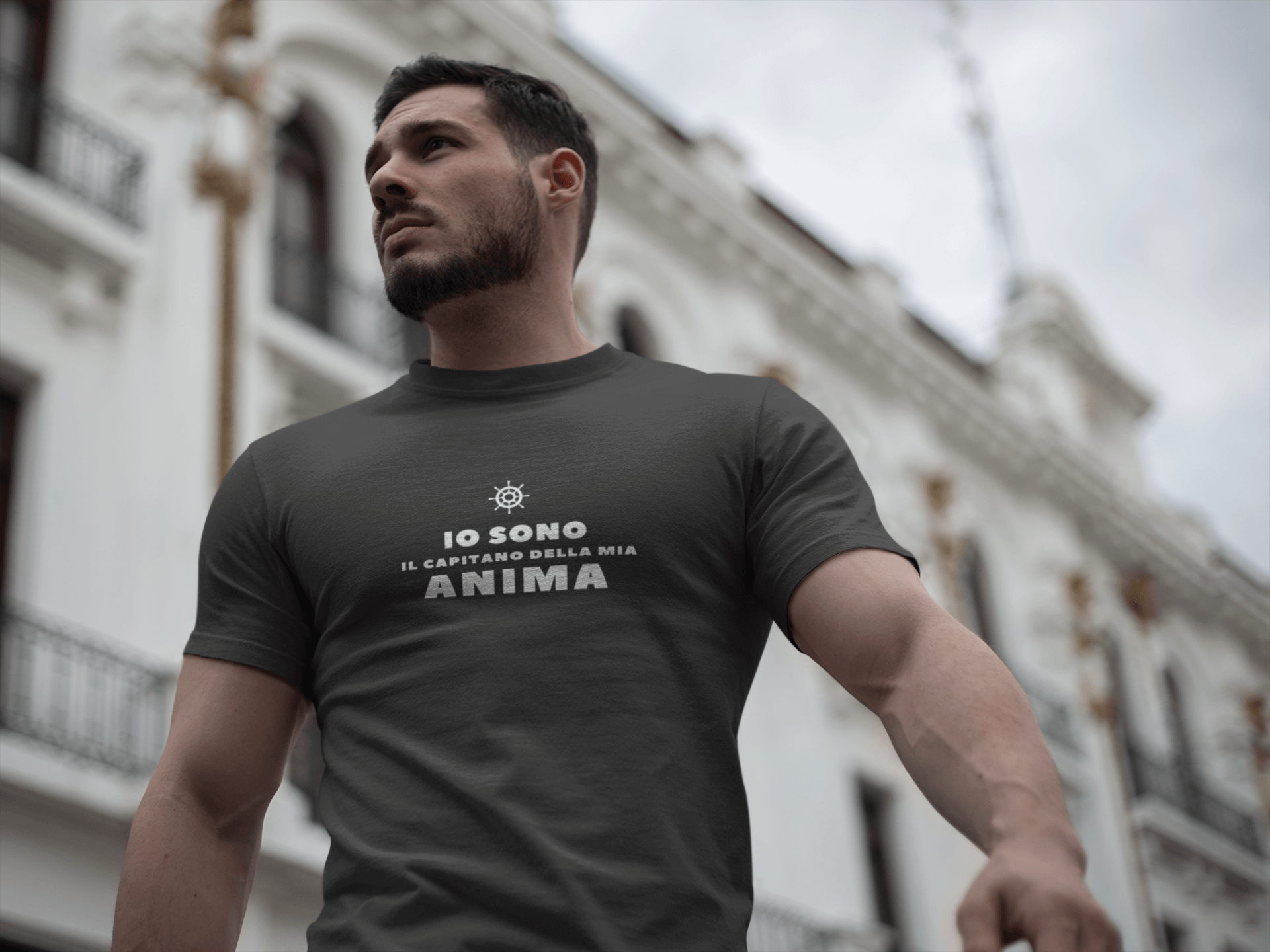 T-Shirt Motivazionale Io Sono il Capitano della Mia Anima - A51 Benessere Shop