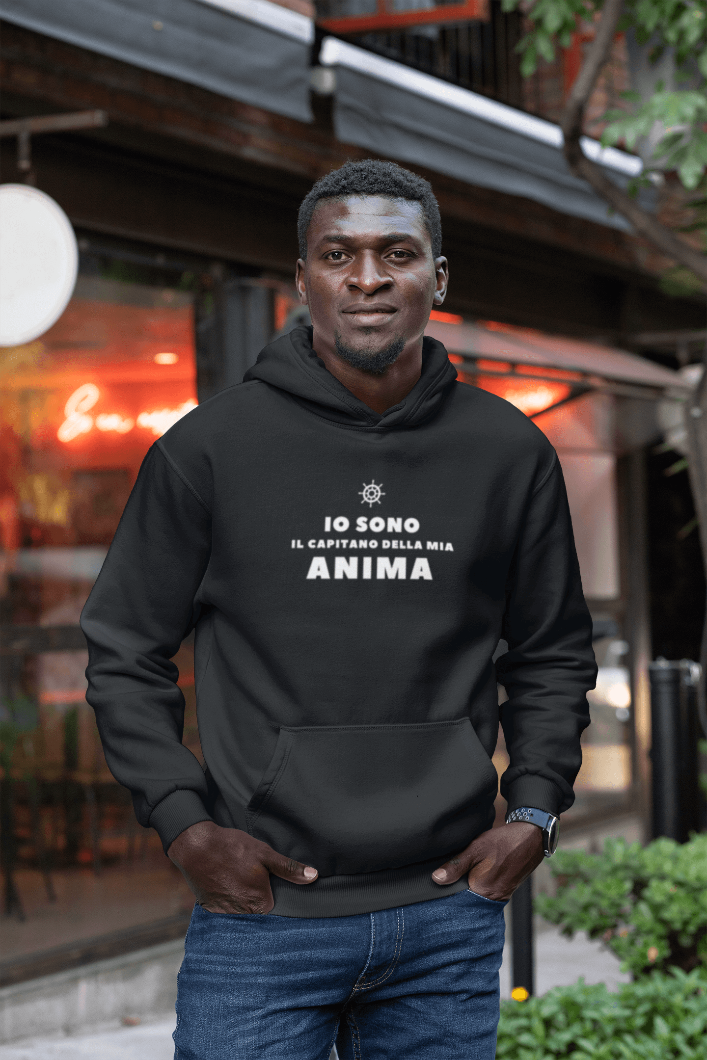 Felpa Motivazionale Io Sono il Capitano della Mia Anima - A51 Benessere Shop