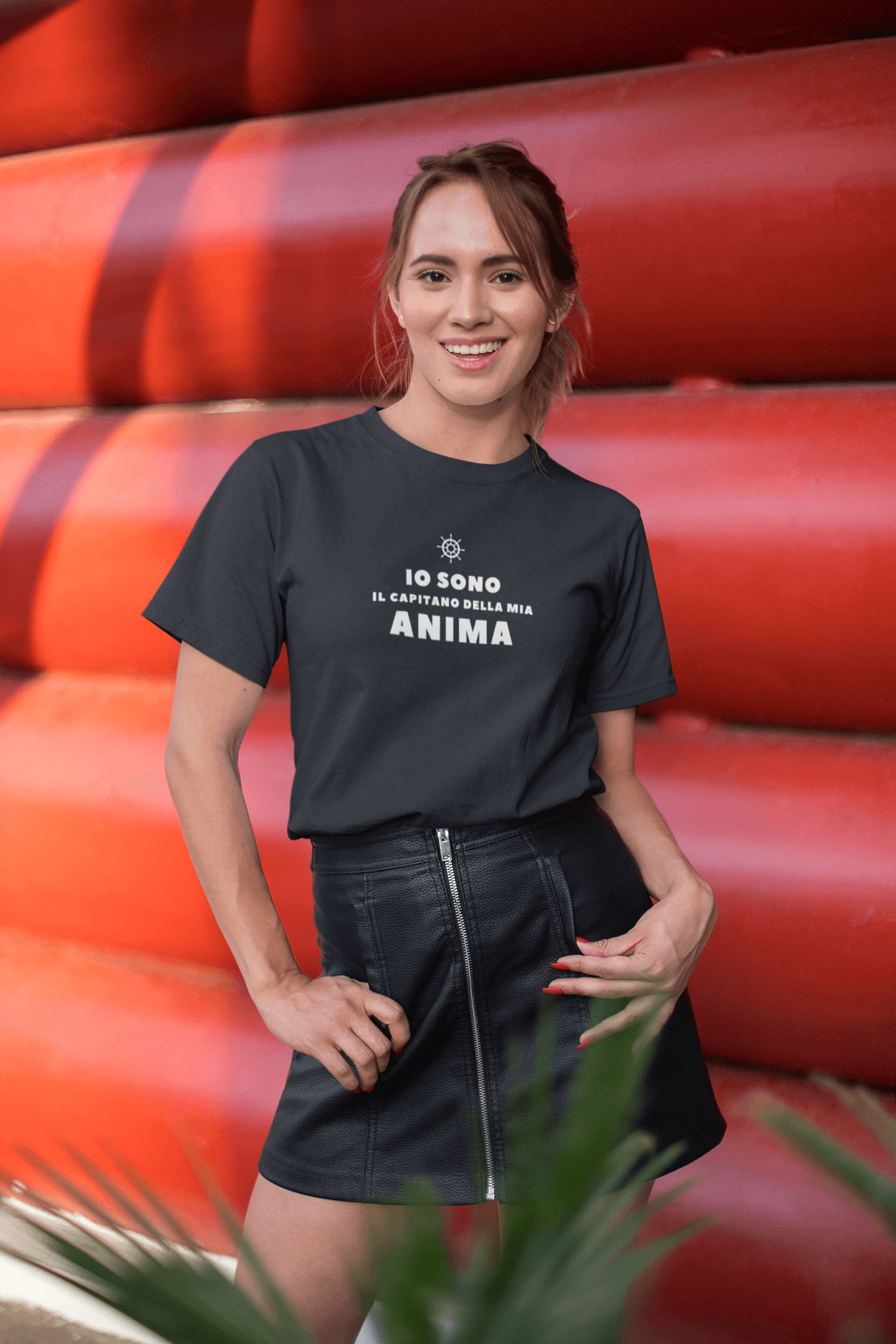 T-Shirt Motivazionale Io Sono il Capitano della Mia Anima - A51 Benessere Shop