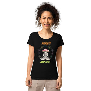 T-shirt donna Meditate and Trip - A51 Benessere Shop